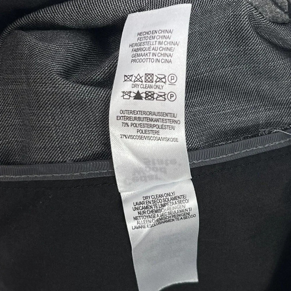 Cedar Wood State Mens Slacks Gray Dress Pants Straight Leg Size 36L Long 36x33 - Picture 8 of 8